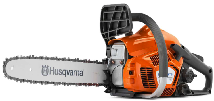 Husqvarna Chain Saw 40CC, 2HP, 18" 4.6kg 125 - Click Image to Close